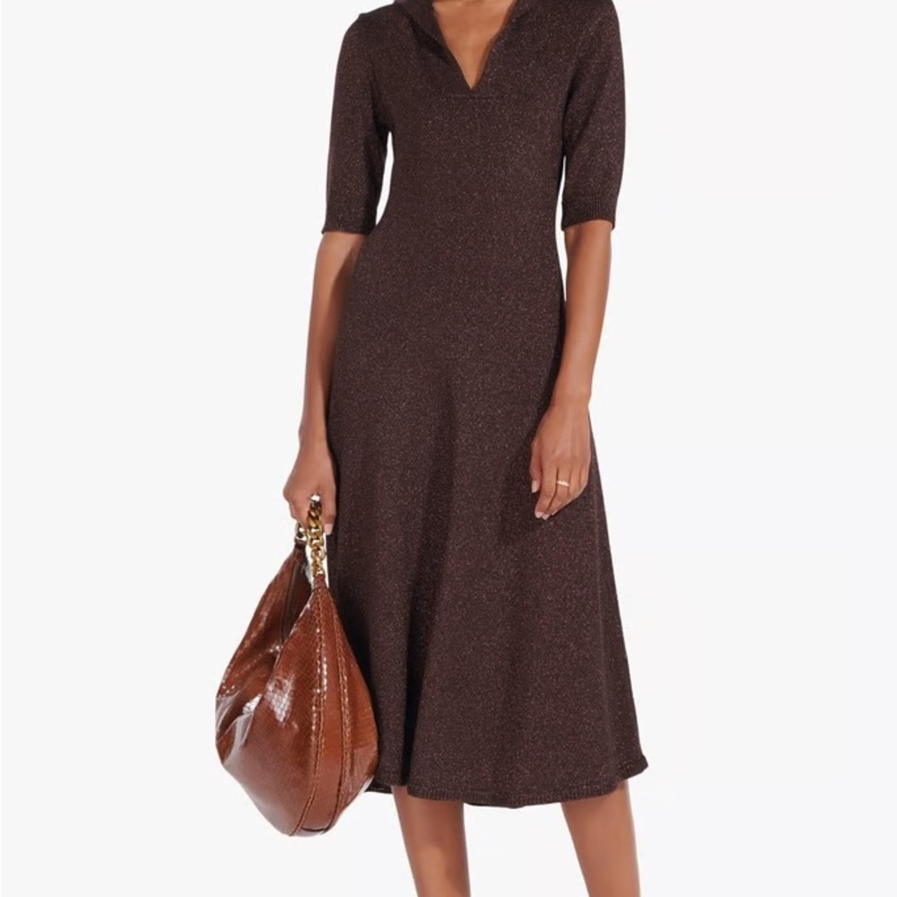 Staud Brown Breck dress